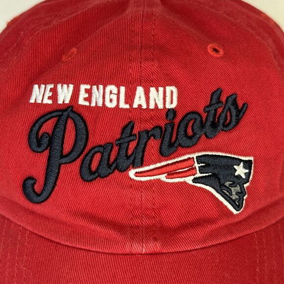 Rare 47 Brand New England Patriots Embroidered NFL Red Adjustable Hat - Picture 2 of 12